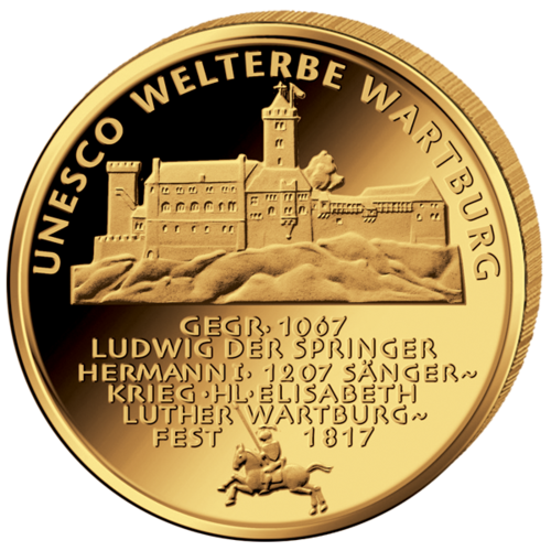 1/2 Oz Gold 100 € Wartburg