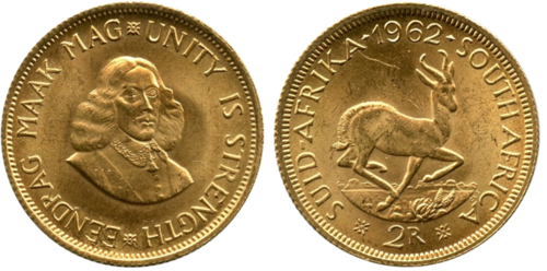 2 Rand Gold Südafrika