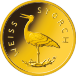1/8 Oz Gold, 20 Euro "Weissstorch" 2020